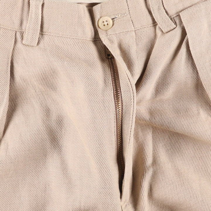 Ralph Lauren POLO by Ralph Lauren Men's Two-Pleated Cotton Slacks, Size W33 cotton Beige type Vintage Second Hand