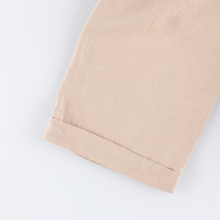 Ralph Lauren POLO by Ralph Lauren Men's Two-Pleated Cotton Slacks, Size W33 cotton Beige type Vintage Second Hand