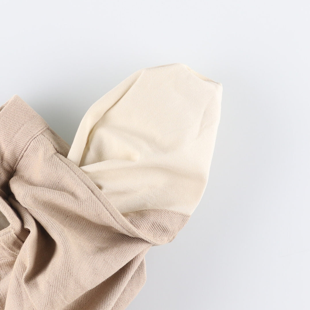 Ralph Lauren POLO by Ralph Lauren Men's Two-Pleated Cotton Slacks, Size W33 cotton Beige type Vintage Second Hand