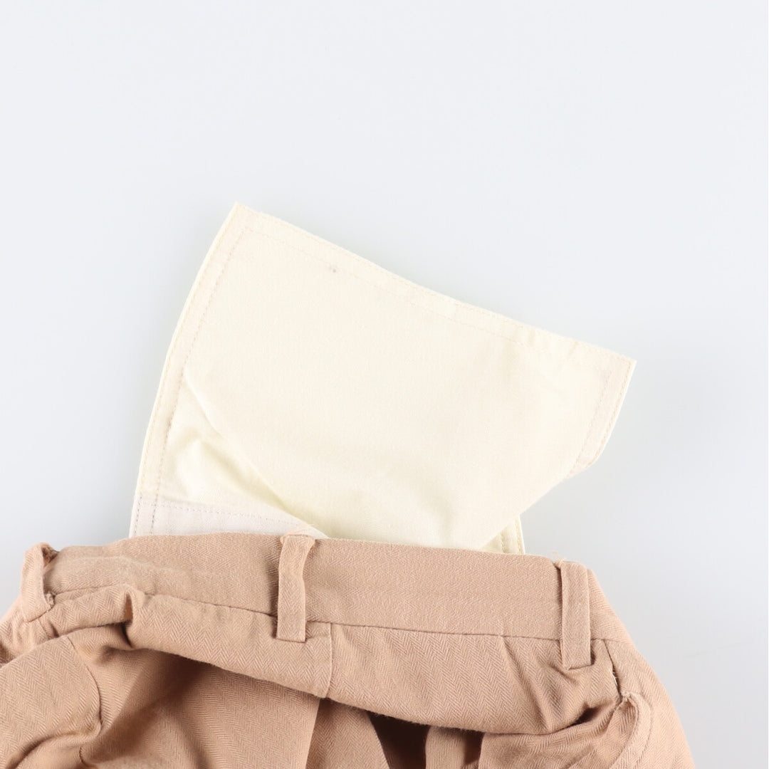 Ralph Lauren POLO by Ralph Lauren Two-pleat cotton slacks pants for men, size W32 cotton Beige type Vintage Second Hand