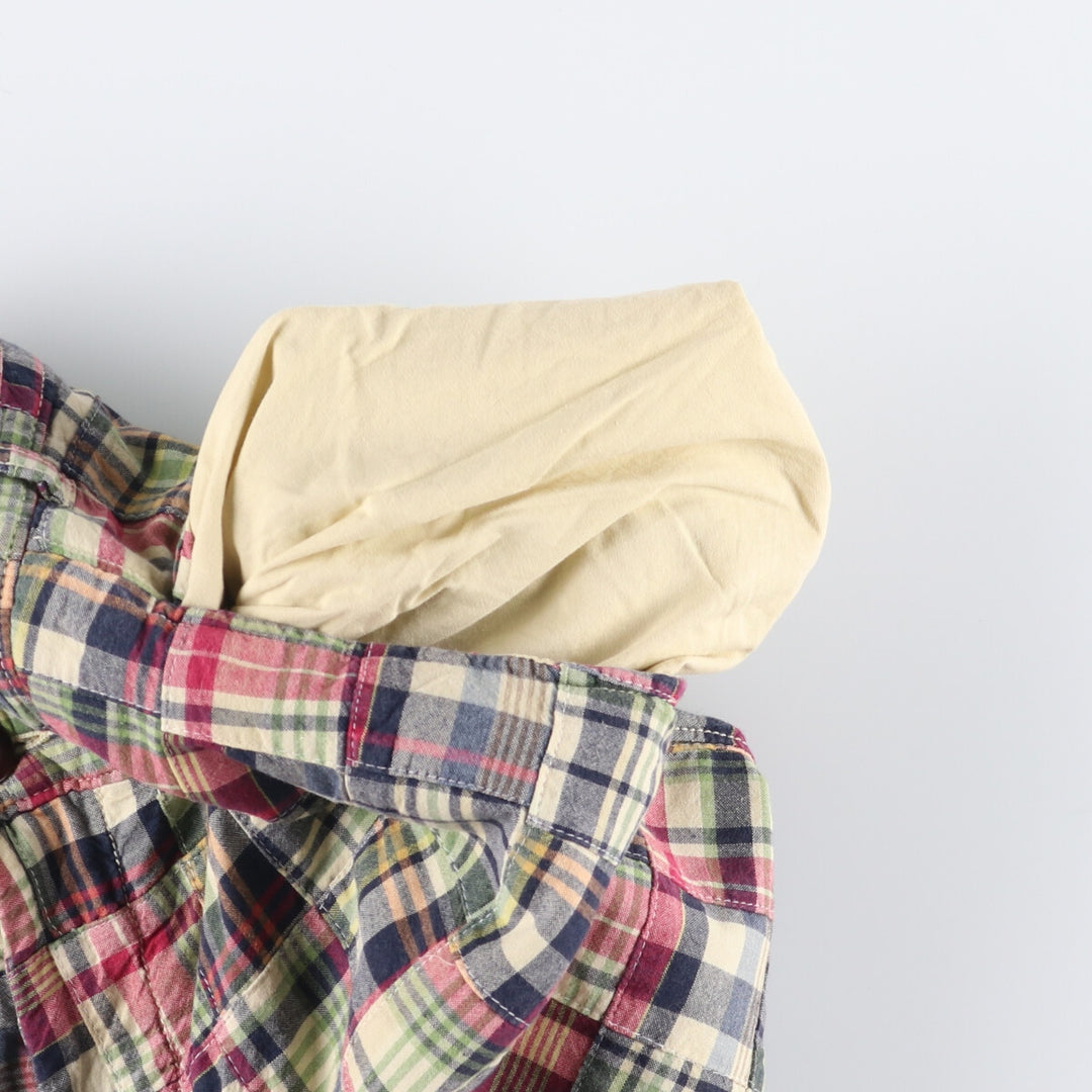 J.Crew Check Pattern Patchwork Cotton Slacks, Men's, Size W34, Vintage cotton multicolor Vintage Second Hand