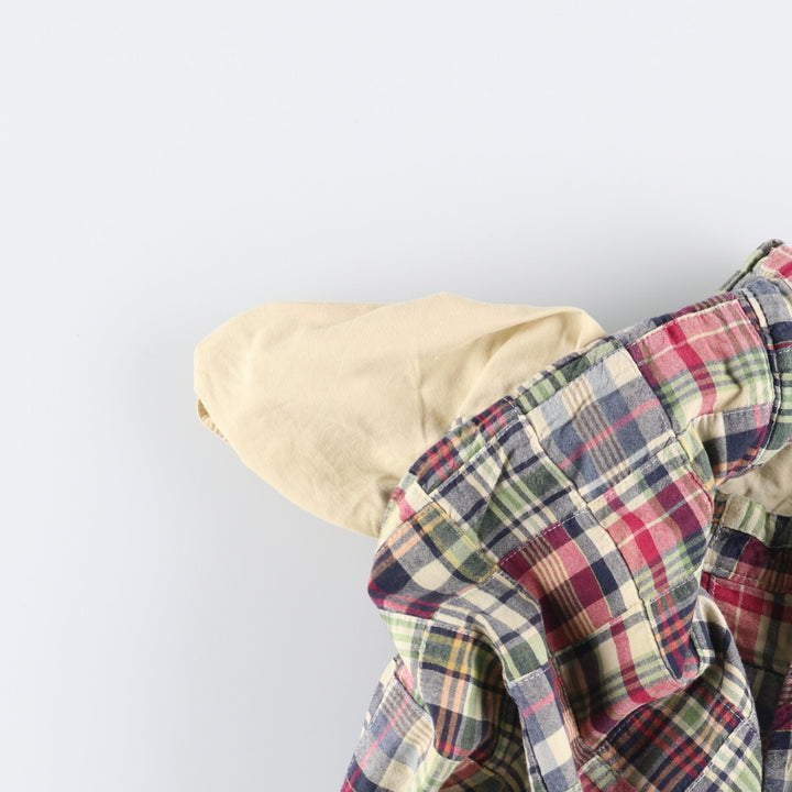 J.Crew Check Pattern Patchwork Cotton Slacks, Men's, Size W34, Vintage cotton multicolor Vintage Second Hand