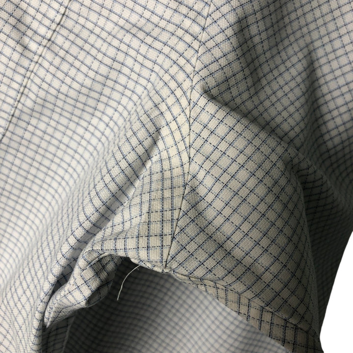 Brooks Brothers Est. 1818 Regent Fit Long Sleeve Button-Down Check Shirt, Men's Size L Supima Cotton white type Vintage Second Hand