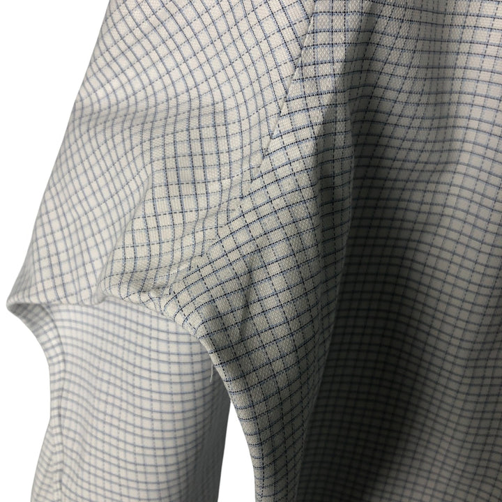 Brooks Brothers Est. 1818 Regent Fit Long Sleeve Button-Down Check Shirt, Men's Size L Supima Cotton white type Vintage Second Hand