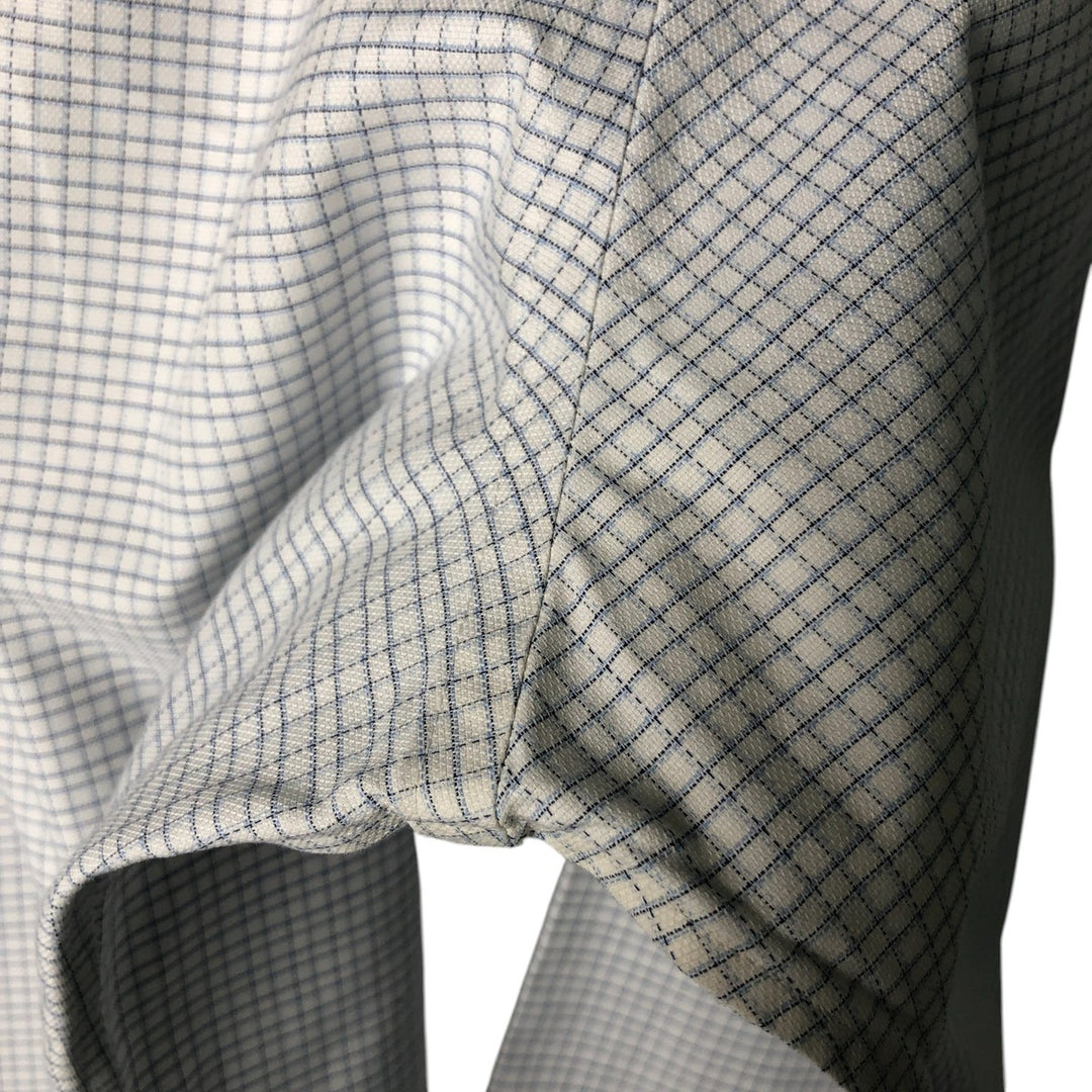 Brooks Brothers Est. 1818 Regent Fit Long Sleeve Button-Down Check Shirt, Men's Size L Supima Cotton white type Vintage Second Hand