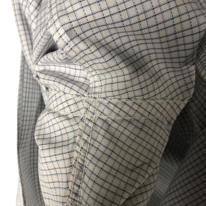Brooks Brothers Est. 1818 Regent Fit Long Sleeve Button-Down Check Shirt, Men's Size L Supima Cotton white type Vintage Second Hand