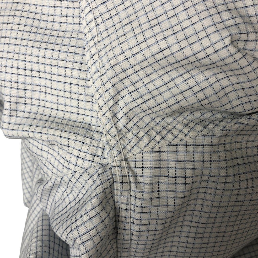 Brooks Brothers Est. 1818 Regent Fit Long Sleeve Button-Down Check Shirt, Men's Size L Supima Cotton white type Vintage Second Hand