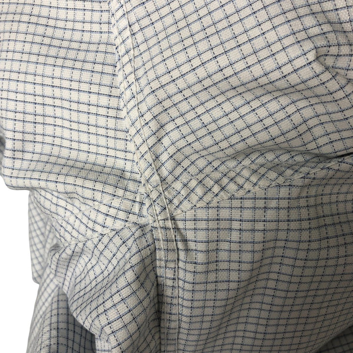 Brooks Brothers Est. 1818 Regent Fit Long Sleeve Button-Down Check Shirt, Men's Size L Supima Cotton white type Vintage Second Hand