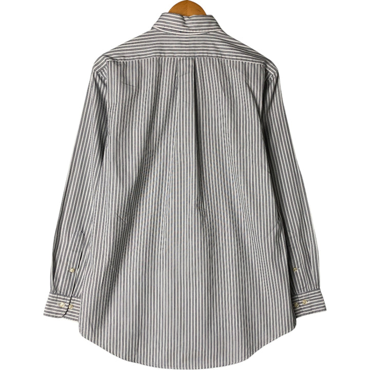 Ralph Lauren CUSTOM FIT long sleeve button down striped shirt men's size L cotton white type Vintage Second Hand