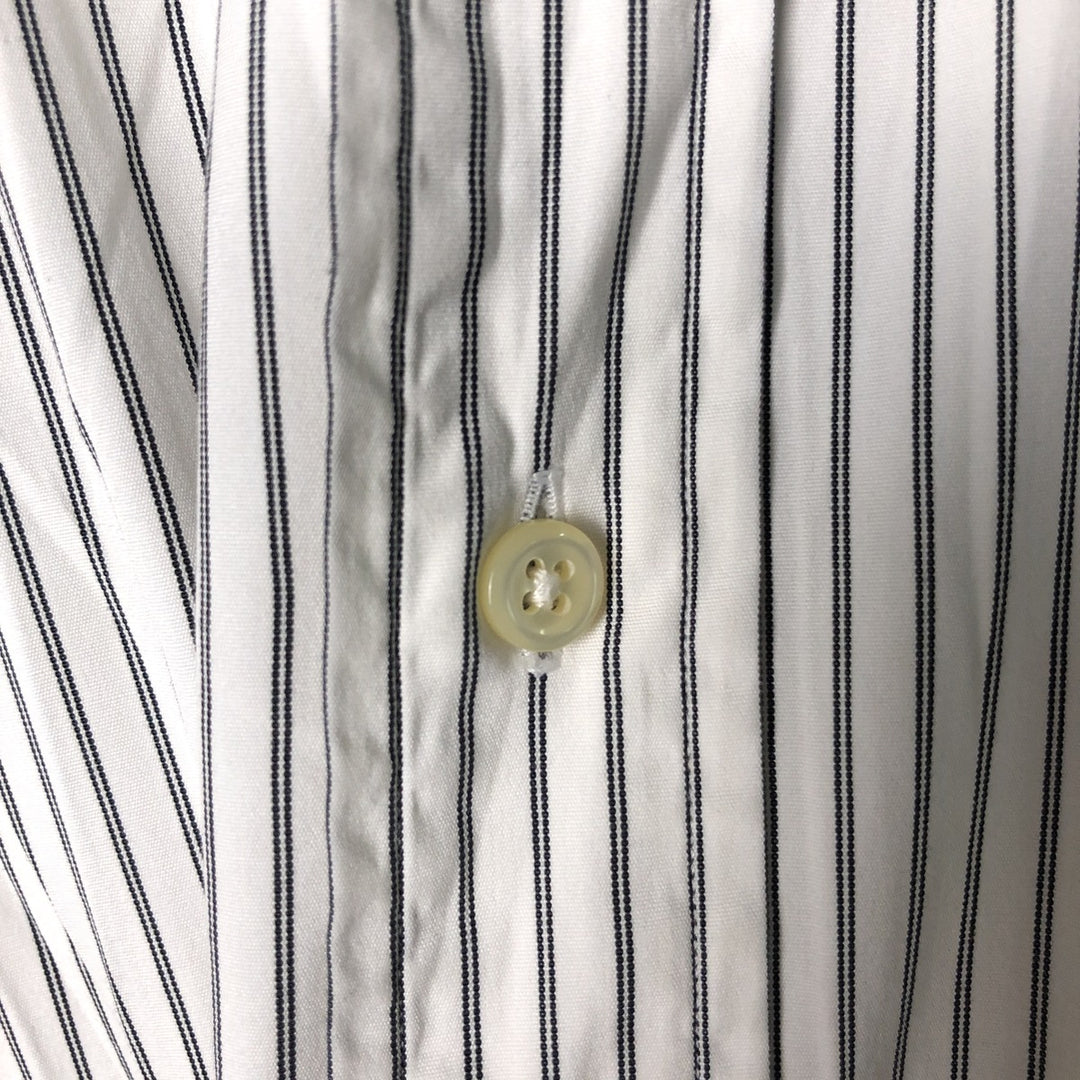 Ralph Lauren Classic Fit Long Sleeve Button Down Striped Shirt Men's XL cotton white type Vintage Second Hand