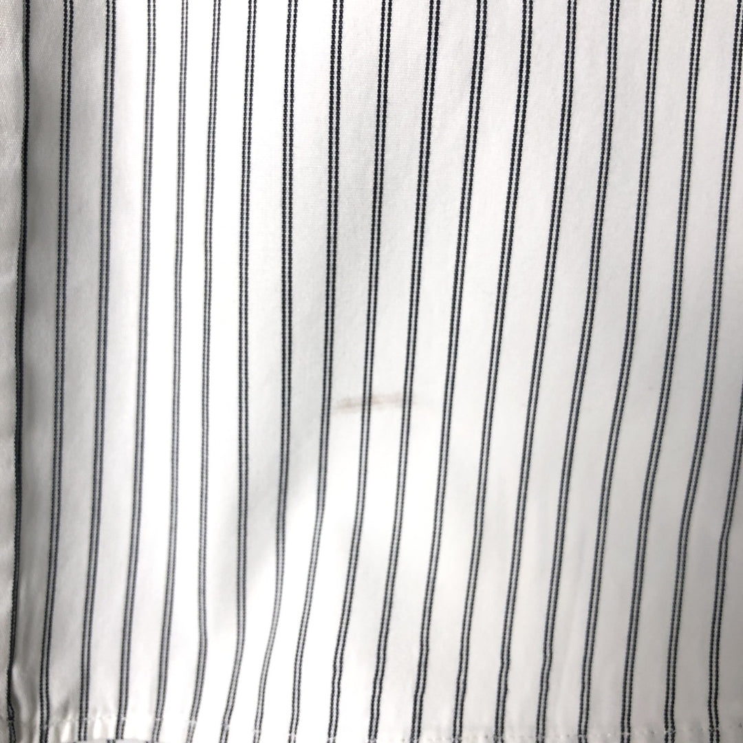 Ralph Lauren Classic Fit Long Sleeve Button Down Striped Shirt Men's XL cotton white type Vintage Second Hand