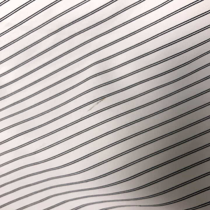 Ralph Lauren Classic Fit Long Sleeve Button Down Striped Shirt Men's XL cotton white type Vintage Second Hand