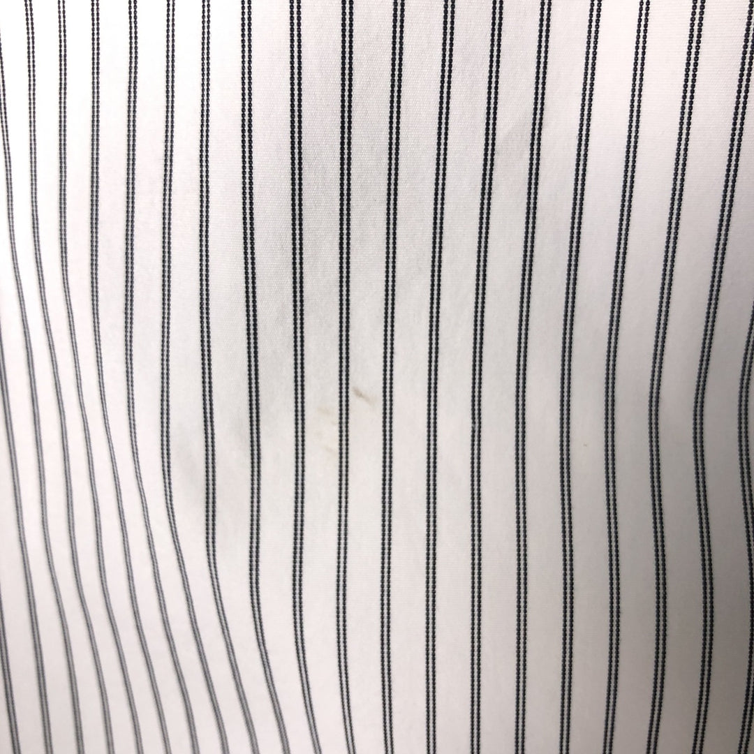 Ralph Lauren Classic Fit Long Sleeve Button Down Striped Shirt Men's XL cotton white type Vintage Second Hand