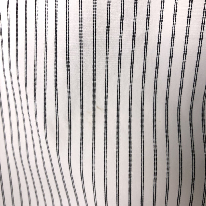 Ralph Lauren Classic Fit Long Sleeve Button Down Striped Shirt Men's XL cotton white type Vintage Second Hand