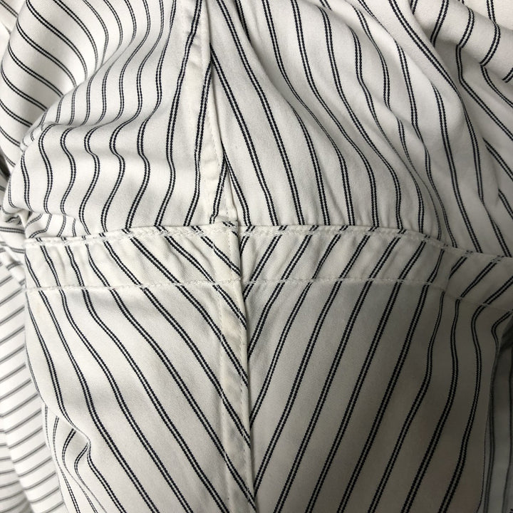 Ralph Lauren Classic Fit Long Sleeve Button Down Striped Shirt Men's XL cotton white type Vintage Second Hand