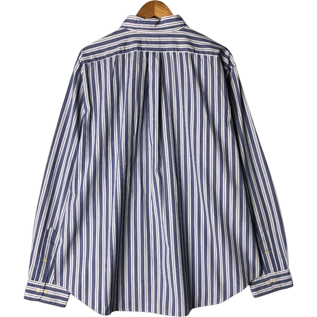 Ralph Lauren Classic Fit Long Sleeve Button Down Striped Shirt Men's XL unclear blue type Vintage Second Hand