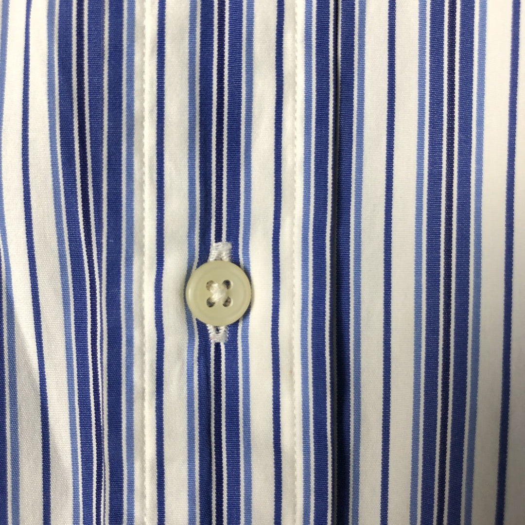 Ralph Lauren Classic Fit Long Sleeve Button Down Striped Shirt Men's XL unclear blue type Vintage Second Hand