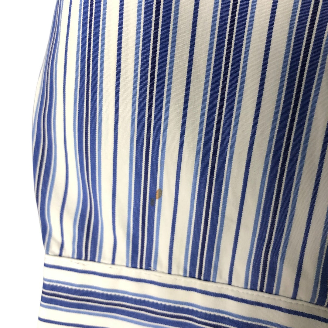 Ralph Lauren Classic Fit Long Sleeve Button Down Striped Shirt Men's XL unclear blue type Vintage Second Hand