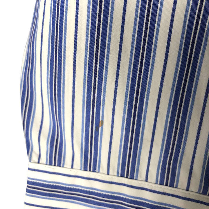 Ralph Lauren Classic Fit Long Sleeve Button Down Striped Shirt Men's XL unclear blue type Vintage Second Hand