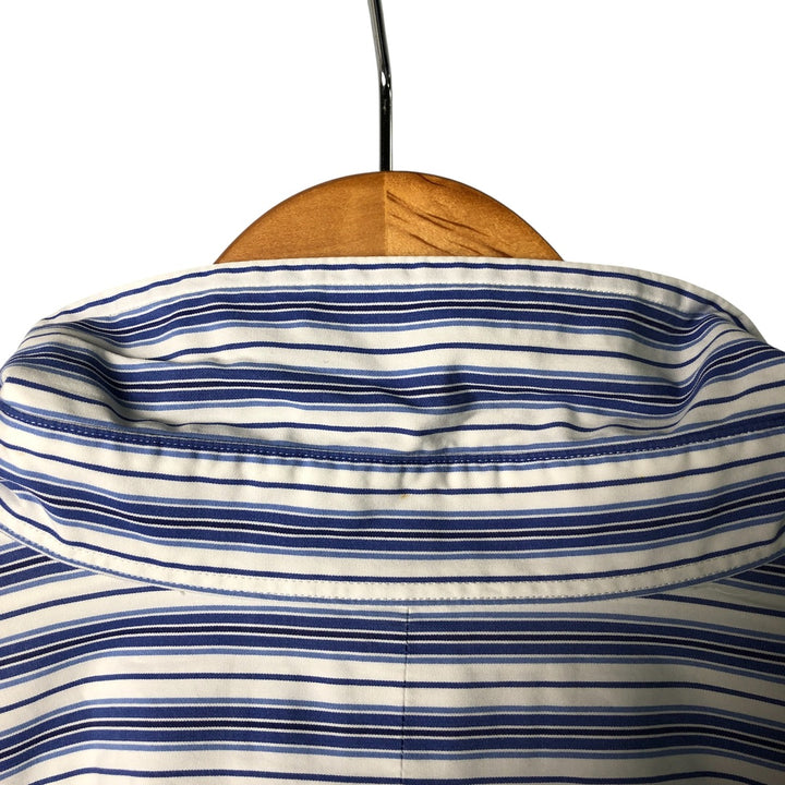 Ralph Lauren Classic Fit Long Sleeve Button Down Striped Shirt Men's XL unclear blue type Vintage Second Hand
