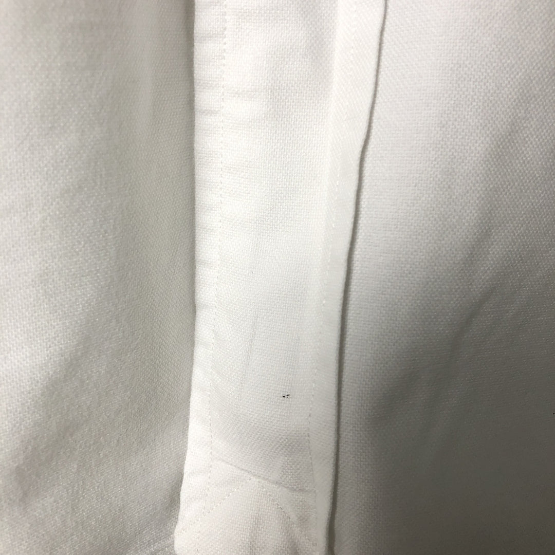 Ralph Lauren YARMOUTH long sleeve button down shirt, men's XL size cotton white type Vintage Second Hand