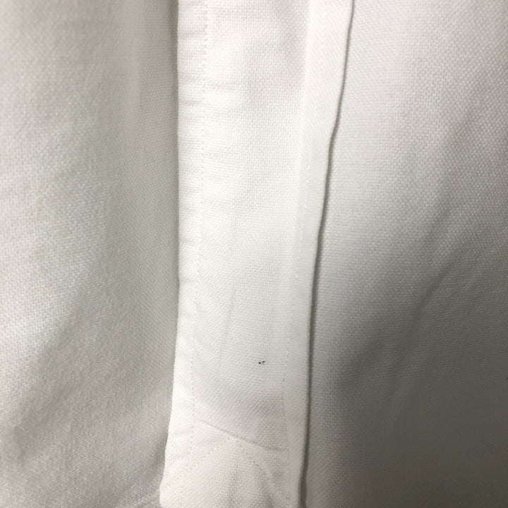 Ralph Lauren YARMOUTH long sleeve button down shirt, men's XL size cotton white type Vintage Second Hand
