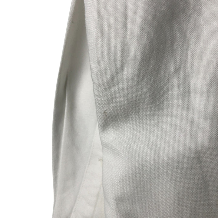 Ralph Lauren YARMOUTH long sleeve button down shirt, men's XL size cotton white type Vintage Second Hand