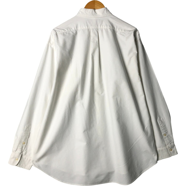 Ralph Lauren BLAIRE long sleeve button down shirt, men's XL size cotton white type Vintage Second Hand