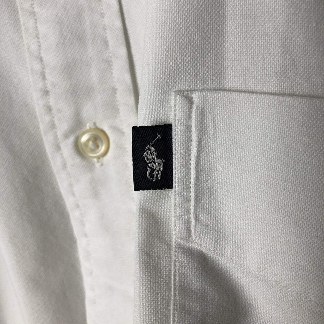 Ralph Lauren BLAIRE long sleeve button down shirt, men's XL size cotton white type Vintage Second Hand