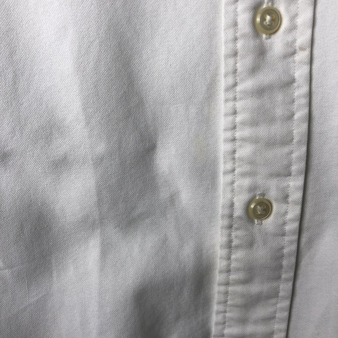 Ralph Lauren BLAIRE long sleeve button down shirt, men's XL size cotton white type Vintage Second Hand