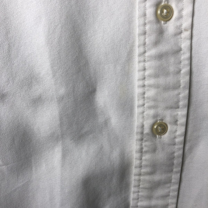 Ralph Lauren BLAIRE long sleeve button down shirt, men's XL size cotton white type Vintage Second Hand