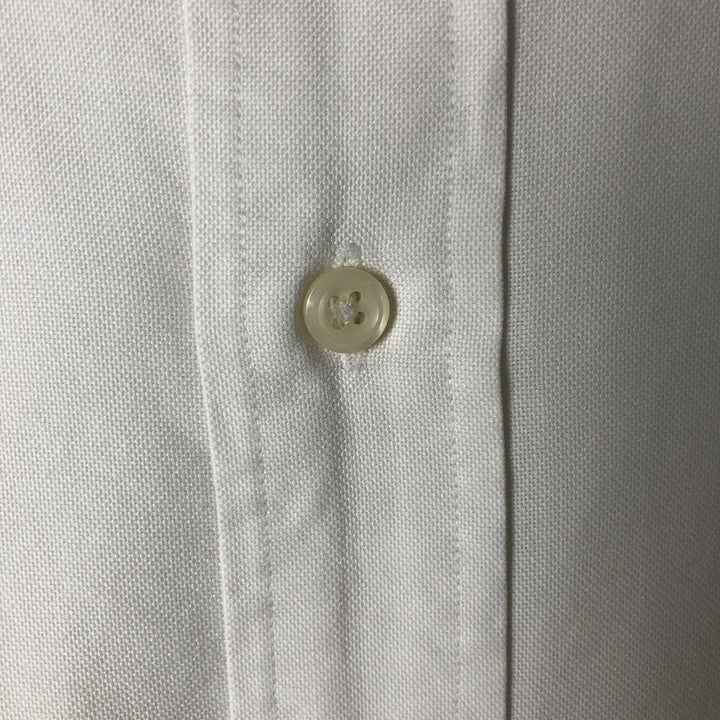 Ralph Lauren YARMOUTH long sleeve button down shirt, men's size L cotton white type Vintage Second Hand