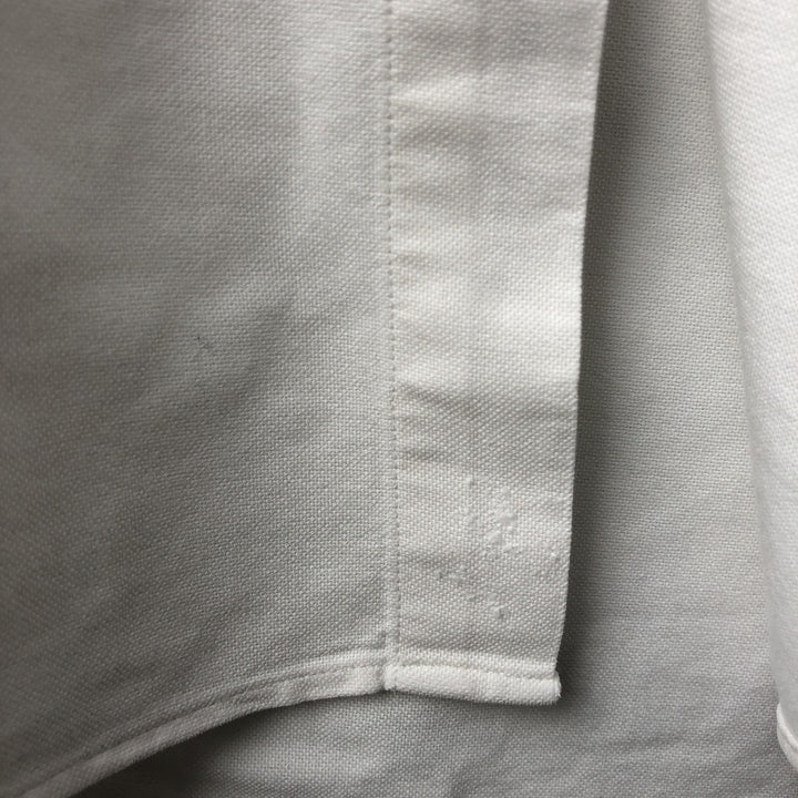Ralph Lauren YARMOUTH long sleeve button down shirt, men's size L cotton white type Vintage Second Hand