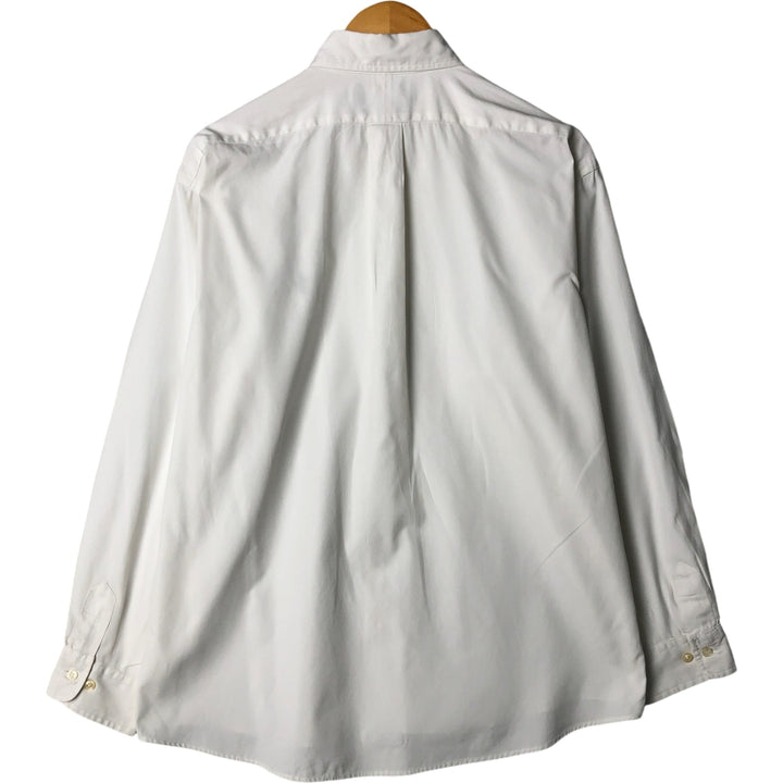 Ralph Lauren YARMOUTH long sleeve button down shirt, men's size M cotton white type Vintage Second Hand