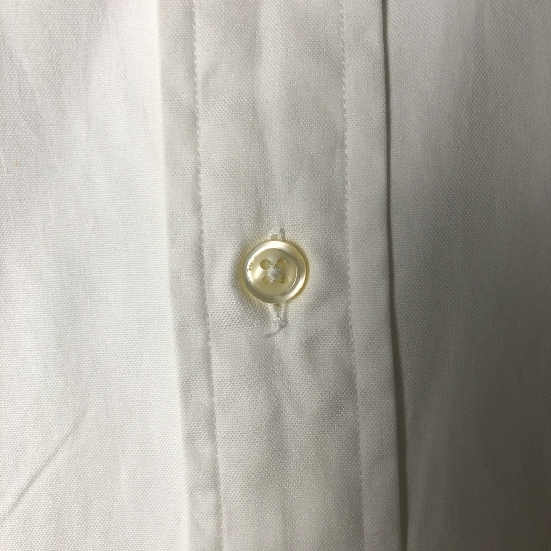 Ralph Lauren YARMOUTH long sleeve button down shirt, men's size M cotton white type Vintage Second Hand