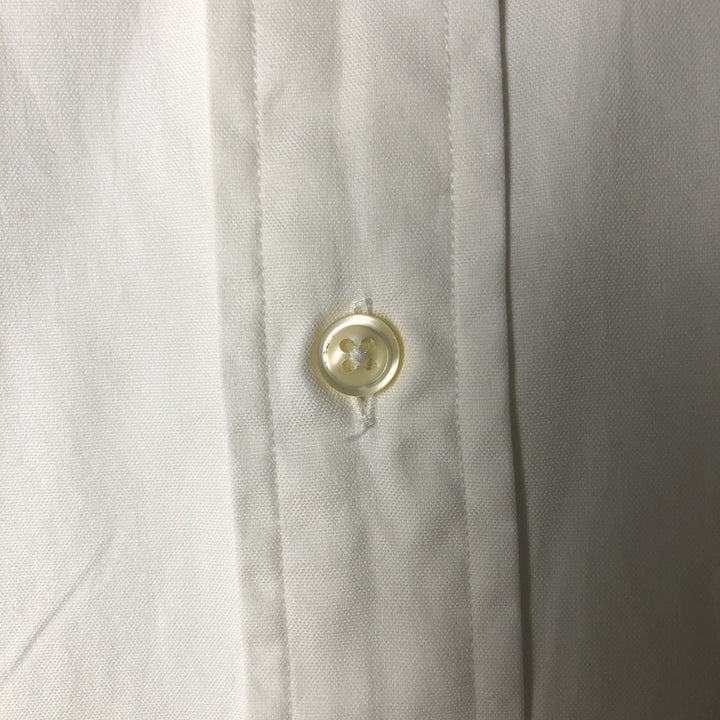 Ralph Lauren YARMOUTH long sleeve button down shirt, men's size M cotton white type Vintage Second Hand