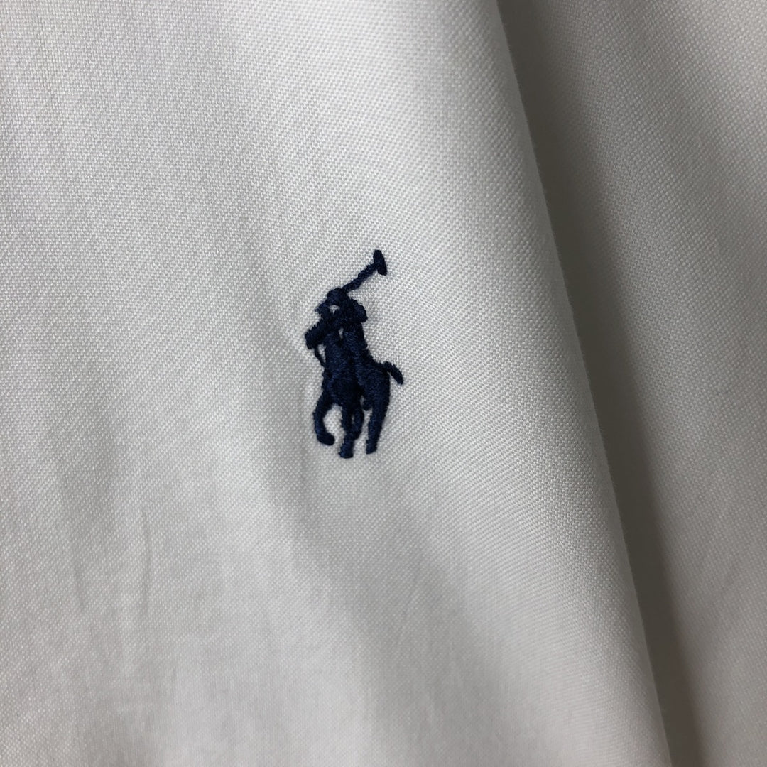 Ralph Lauren YARMOUTH long sleeve button down shirt, men's XL size cotton white type Vintage Second Hand