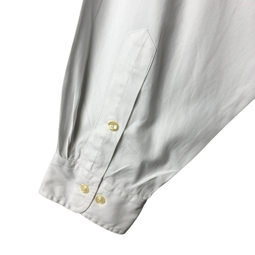 Ralph Lauren YARMOUTH long sleeve button down shirt, men's XL size cotton white type Vintage Second Hand
