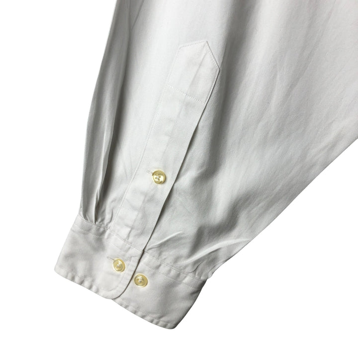 Ralph Lauren YARMOUTH long sleeve button down shirt, men's XL size cotton white type Vintage Second Hand