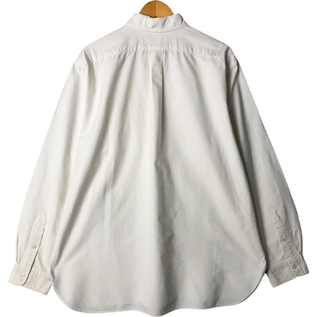 Ralph Lauren Classic Fit Long Sleeve Button Down Shirt Men's XL cotton white type Vintage Second Hand