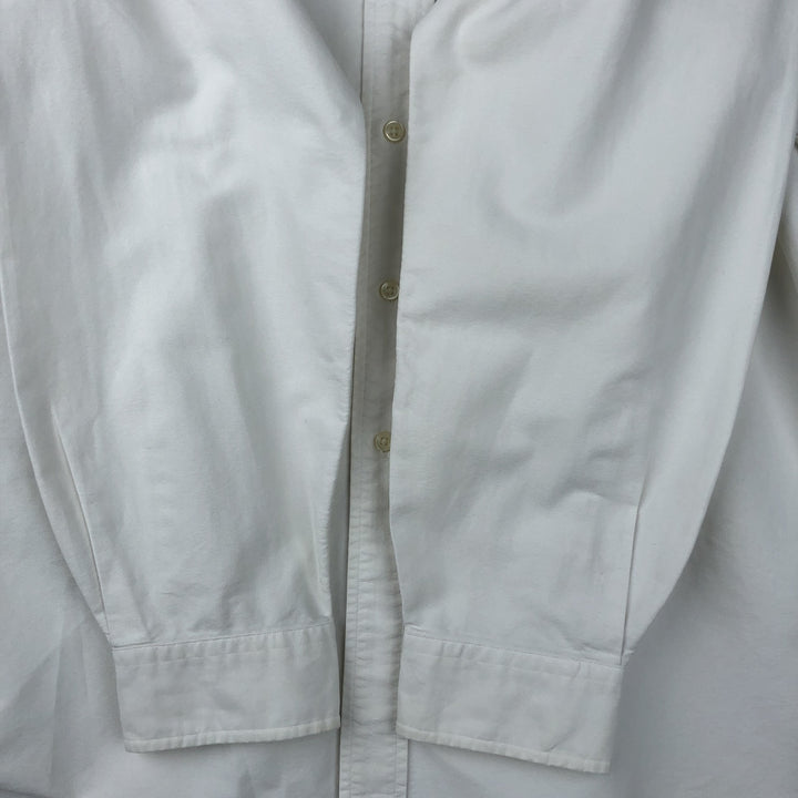 Ralph Lauren Classic Fit Long Sleeve Button Down Shirt Men's XL cotton white type Vintage Second Hand