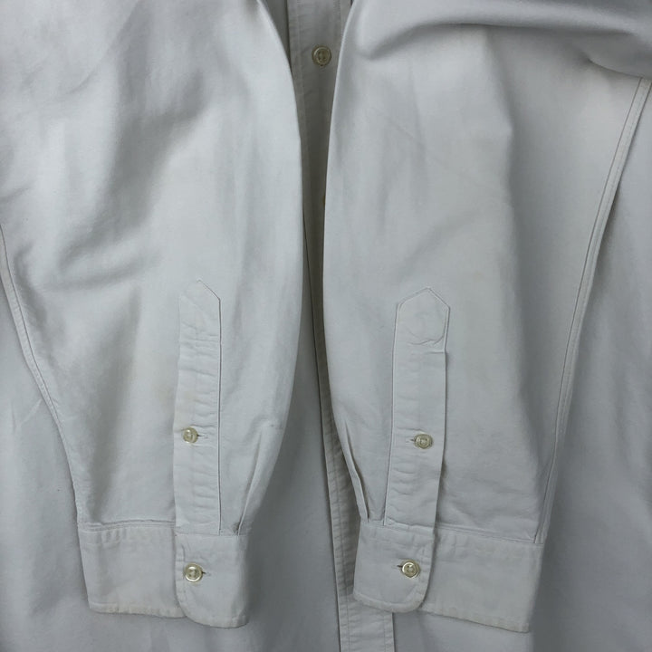 Ralph Lauren Classic Fit Long Sleeve Button Down Shirt Men's XL cotton white type Vintage Second Hand