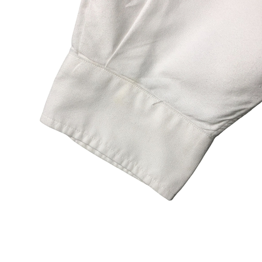 Ralph Lauren YARMOUTH long sleeve button down shirt, men's XL size cotton white type Vintage Second Hand