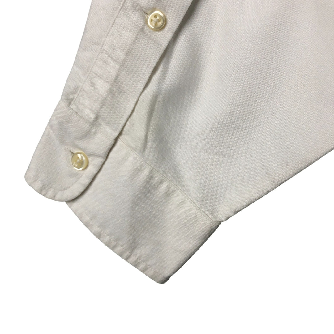 Ralph Lauren YARMOUTH long sleeve button down shirt, men's XL size cotton white type Vintage Second Hand