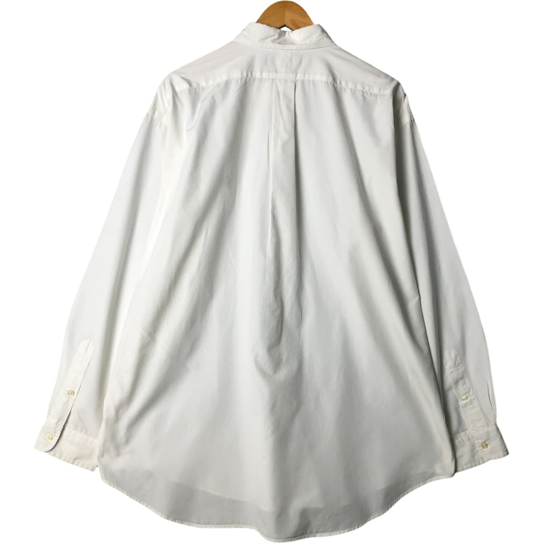 Ralph Lauren BLAKE long sleeve button down shirt, men's XL size cotton white type Vintage Second Hand