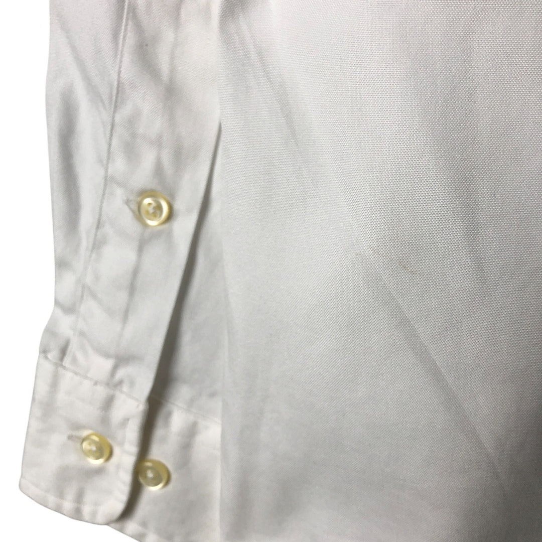 Ralph Lauren Classic Fit long sleeve button down shirt, men's size M cotton white type Vintage Second Hand