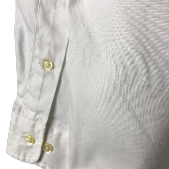 Ralph Lauren Classic Fit long sleeve button down shirt, men's size M cotton white type Vintage Second Hand