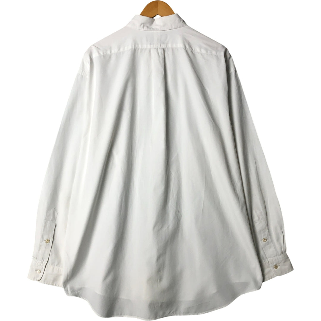 Ralph Lauren BLAKE long sleeve button down shirt, men's XL size cotton white type Vintage Second Hand