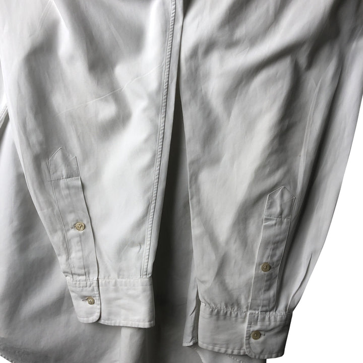 Ralph Lauren BLAKE long sleeve button down shirt, men's XL size cotton white type Vintage Second Hand