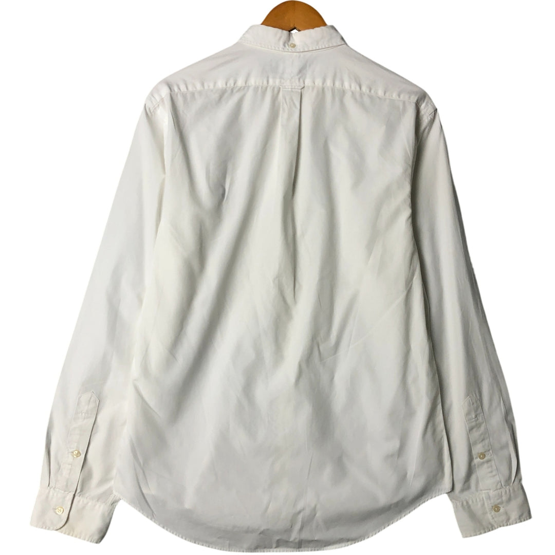 Ralph Lauren long sleeve button down shirt, men's size L cotton white type Vintage Second Hand